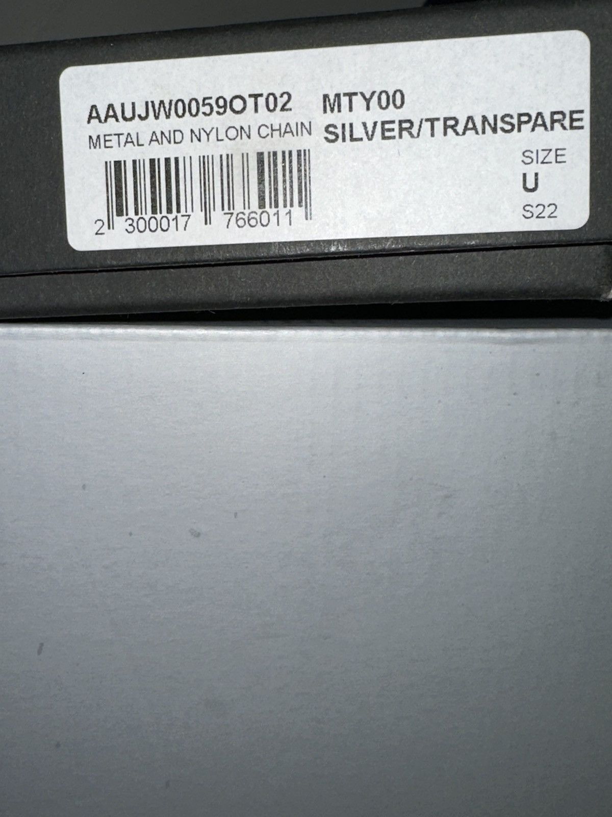 1017 ALYX 9SM × Alyx ALYX 1017 9SM BUCKLE CHAIN SILVER/ TRANSPARENT Size ONE SIZE - 8 Thumbnail