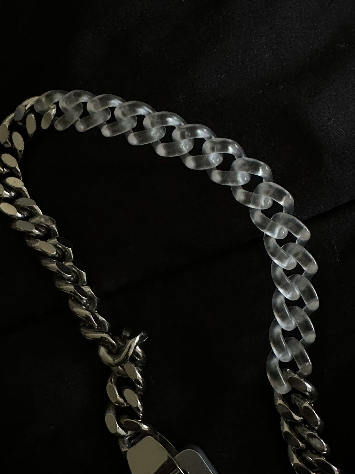 1017 ALYX 9SM × Alyx ALYX 1017 9SM BUCKLE CHAIN SILVER/ TRANSPARENT Size ONE SIZE - 4 Thumbnail