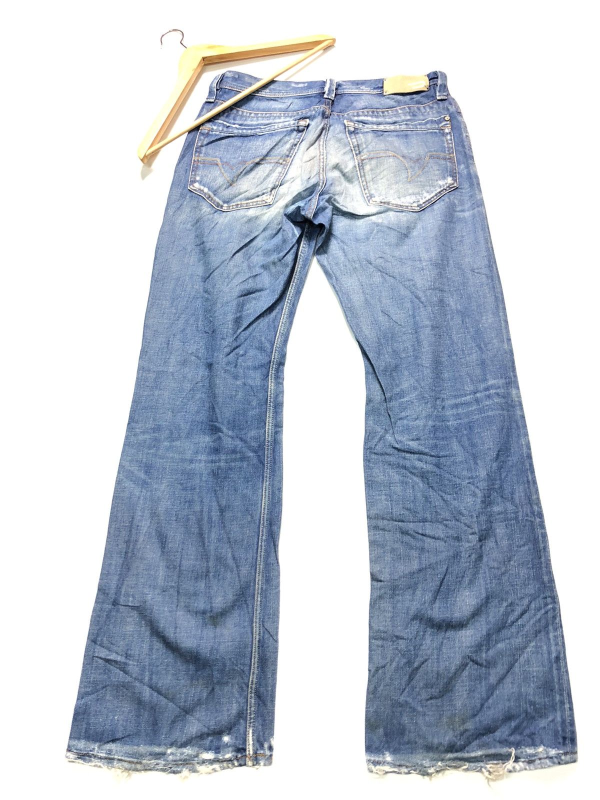 Diesel × Vintage VINTAGE DIESEL BLUE WASH DISTRESSED DENIM MADE IN ITALY🇮🇹 Size US 32 / EU 48 - 6 Thumbnail