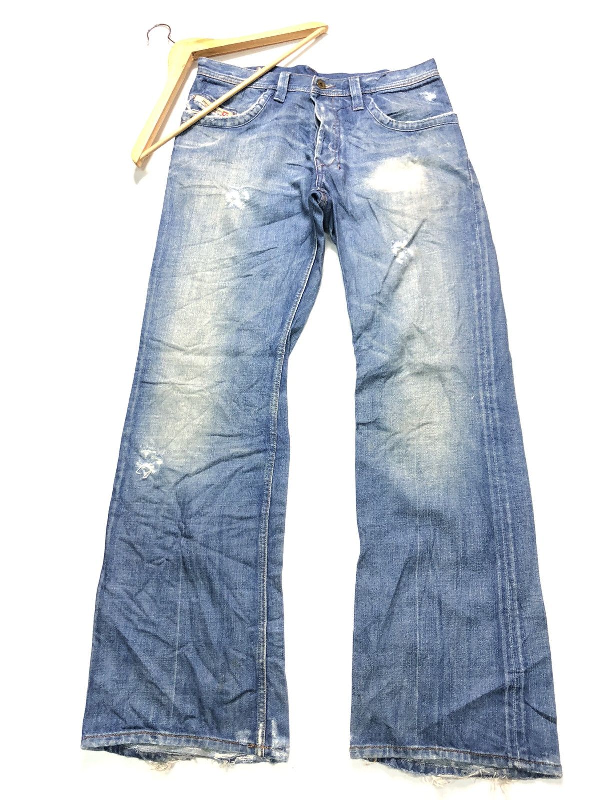 Diesel × Vintage VINTAGE DIESEL BLUE WASH DISTRESSED DENIM MADE IN ITALY🇮🇹 Size US 32 / EU 48 - 2 Thumbnail