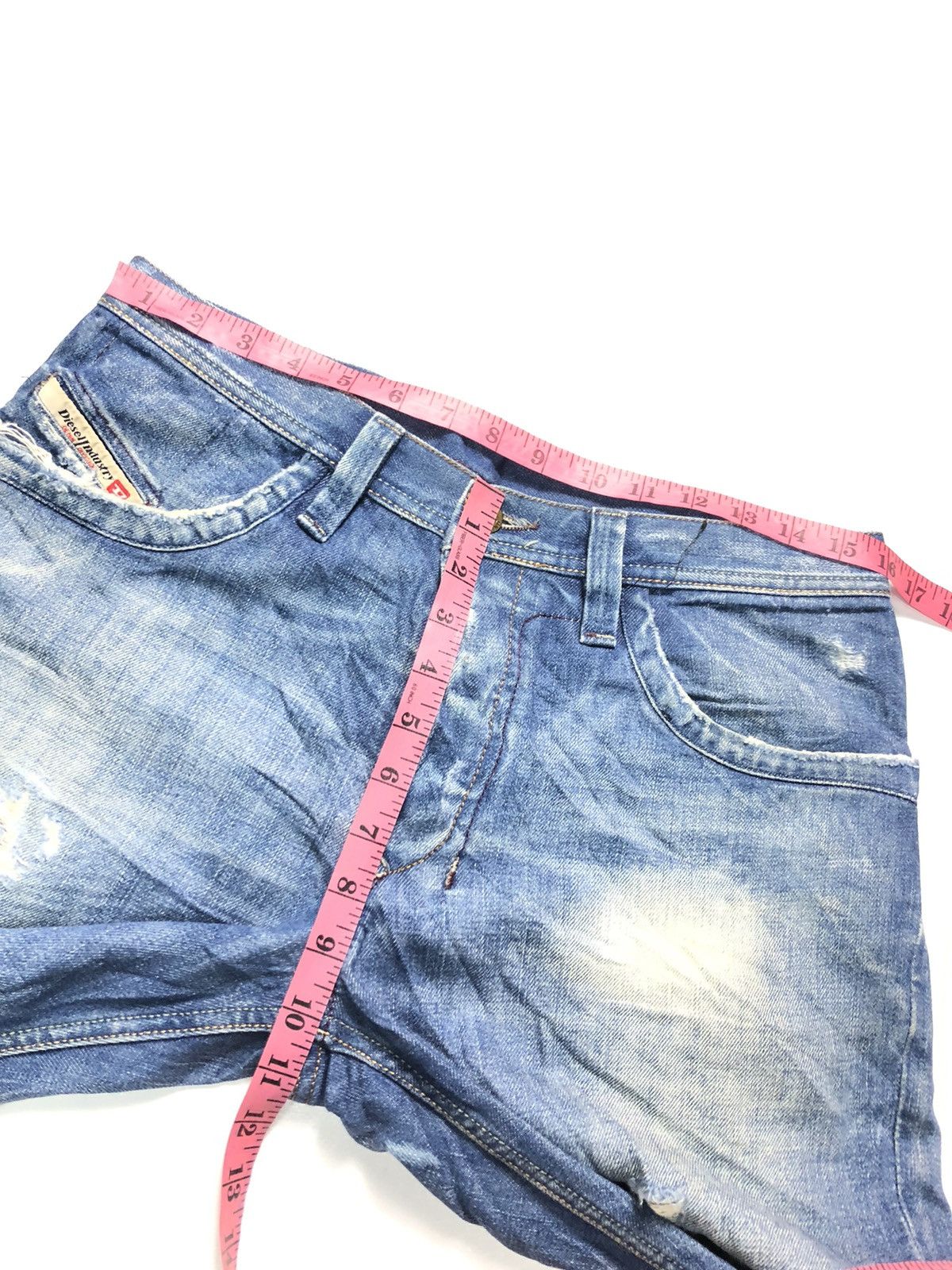 Diesel × Vintage VINTAGE DIESEL BLUE WASH DISTRESSED DENIM MADE IN ITALY🇮🇹 Size US 32 / EU 48 - 15 Thumbnail