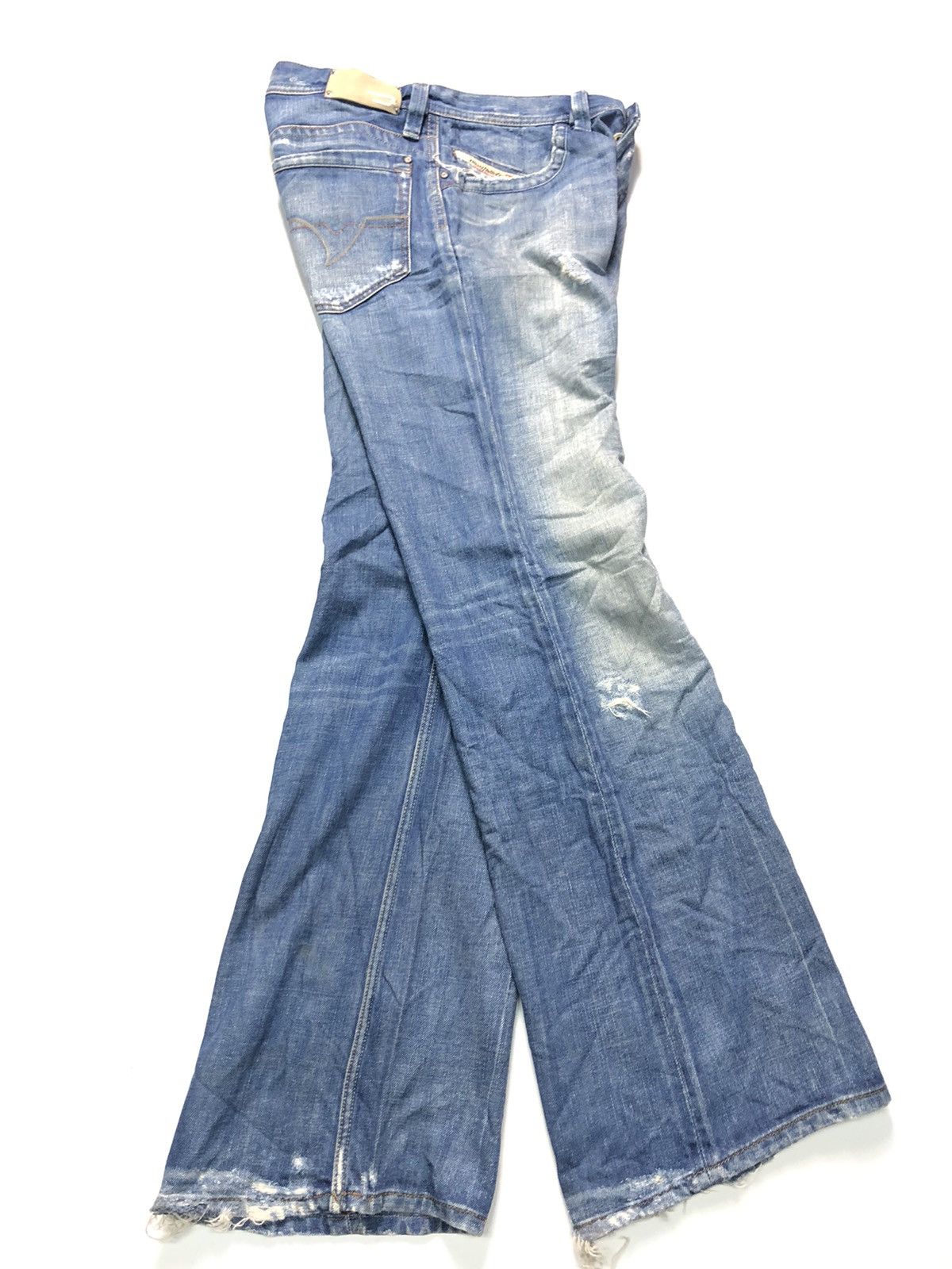 Diesel × Vintage VINTAGE DIESEL BLUE WASH DISTRESSED DENIM MADE IN ITALY🇮🇹 Size US 32 / EU 48 - 14 Thumbnail