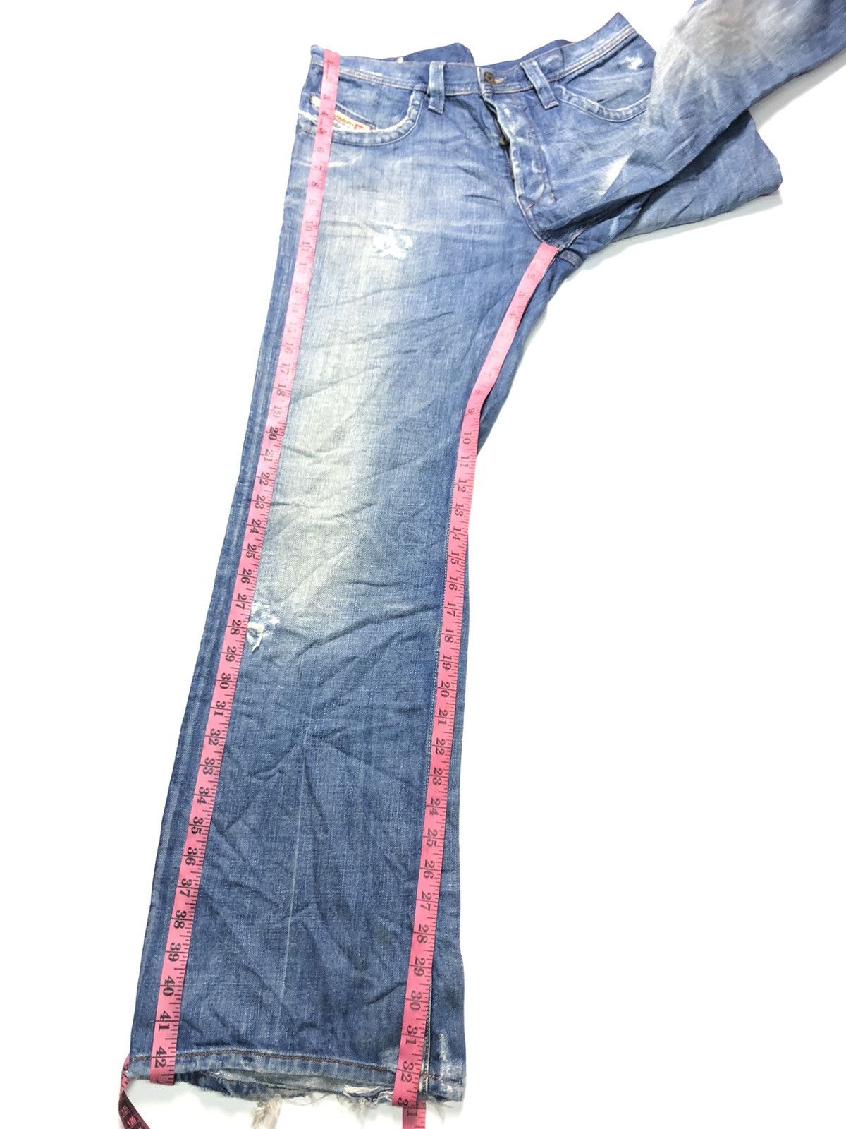 Diesel × Vintage VINTAGE DIESEL BLUE WASH DISTRESSED DENIM MADE IN ITALY🇮🇹 Size US 32 / EU 48 - 16 Thumbnail