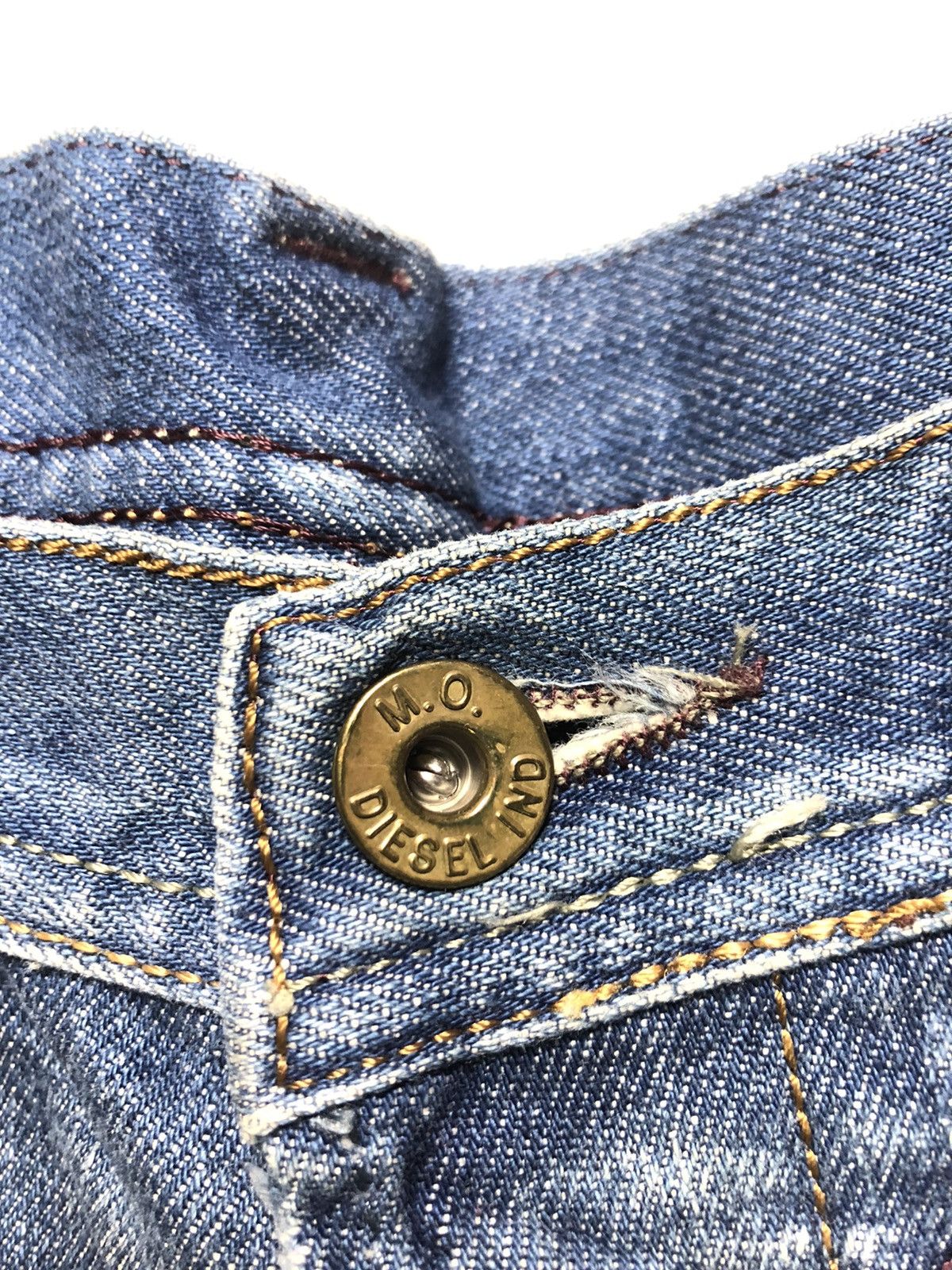 Diesel × Vintage VINTAGE DIESEL BLUE WASH DISTRESSED DENIM MADE IN ITALY🇮🇹 Size US 32 / EU 48 - 8 Thumbnail
