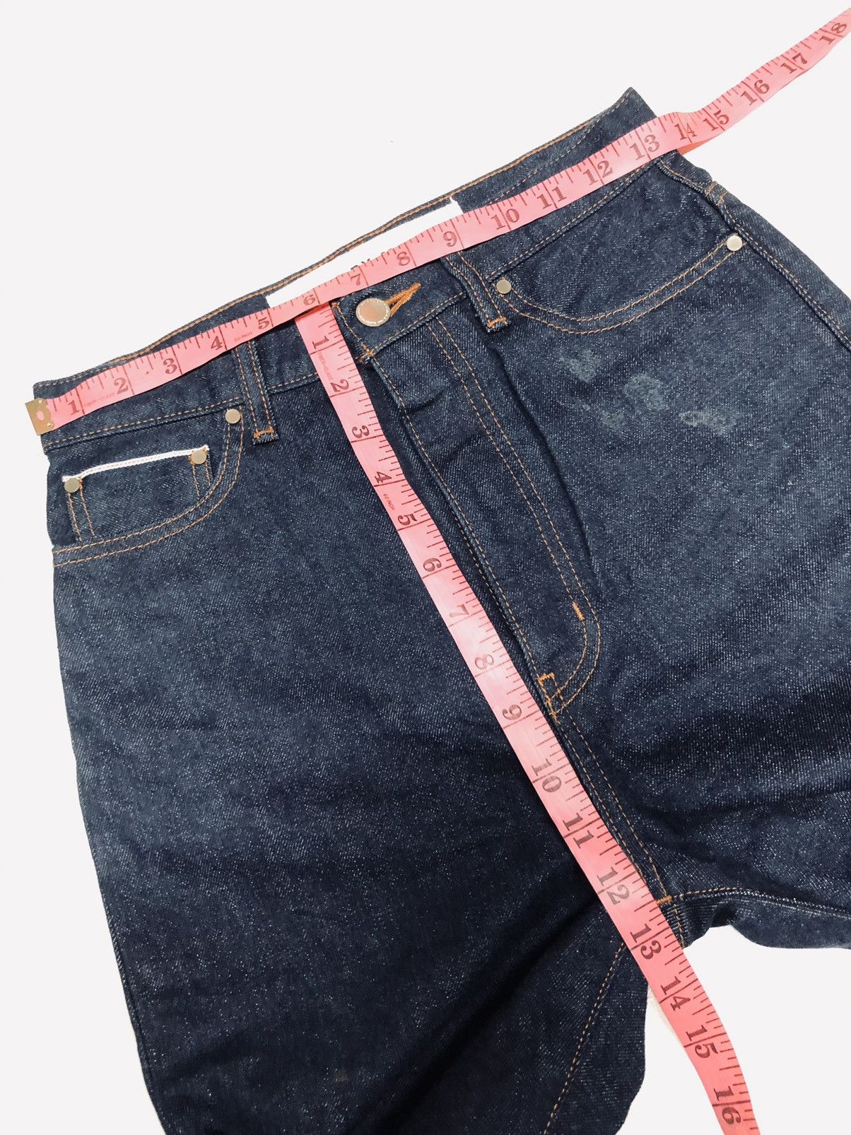 Japanese Brand × Salvage SELVEDGE BLACK BY MOUSSSY SAMPLE DENIM JAPAN 🇯🇵 Size US 27 - 14 Thumbnail