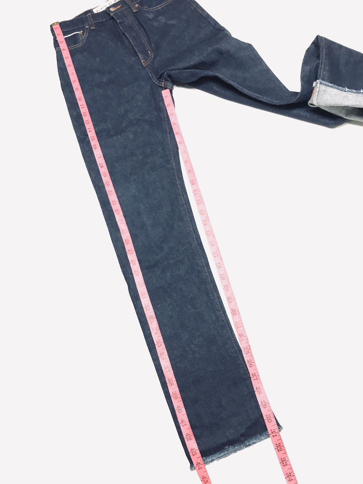 Japanese Brand × Salvage SELVEDGE BLACK BY MOUSSSY SAMPLE DENIM JAPAN 🇯🇵 Size US 27 - 17 Thumbnail