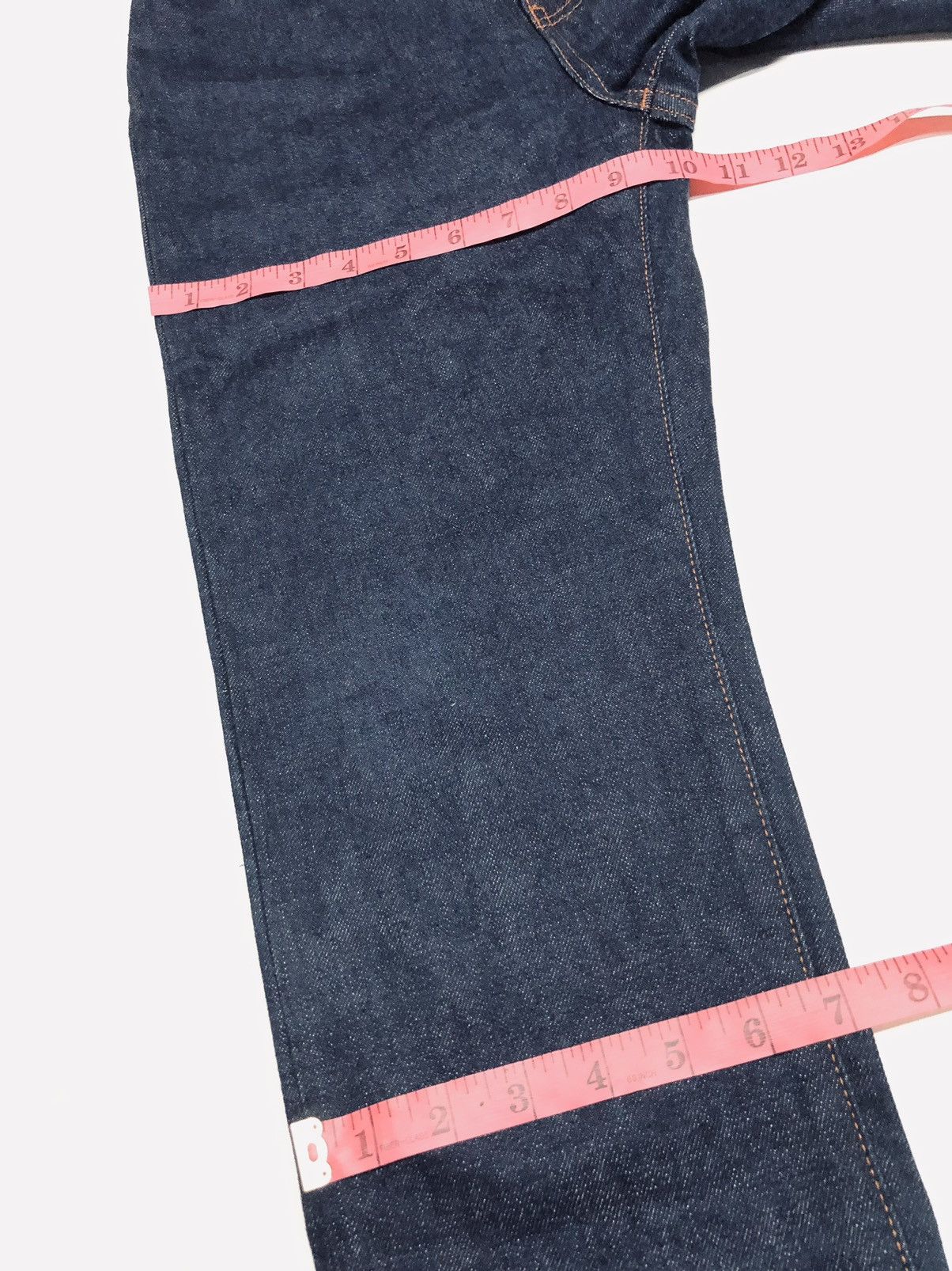 Japanese Brand × Salvage SELVEDGE BLACK BY MOUSSSY SAMPLE DENIM JAPAN 🇯🇵 Size US 27 - 15 Thumbnail