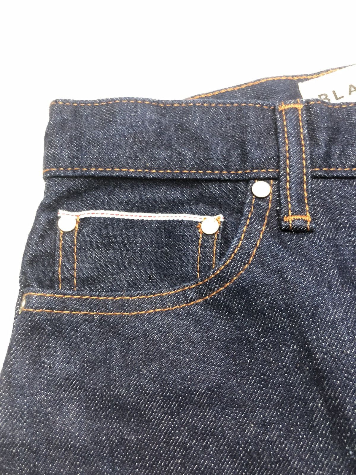 Japanese Brand × Salvage SELVEDGE BLACK BY MOUSSSY SAMPLE DENIM JAPAN 🇯🇵 Size US 27 - 6 Thumbnail