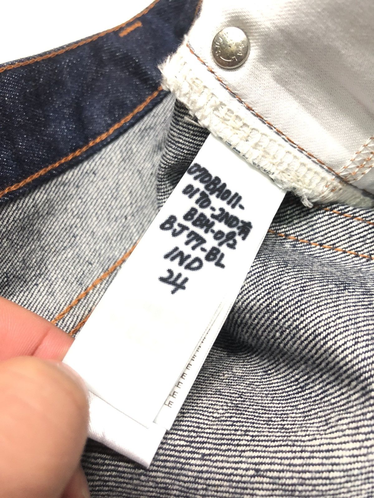 Japanese Brand × Salvage SELVEDGE BLACK BY MOUSSSY SAMPLE DENIM JAPAN 🇯🇵 Size US 27 - 10 Thumbnail