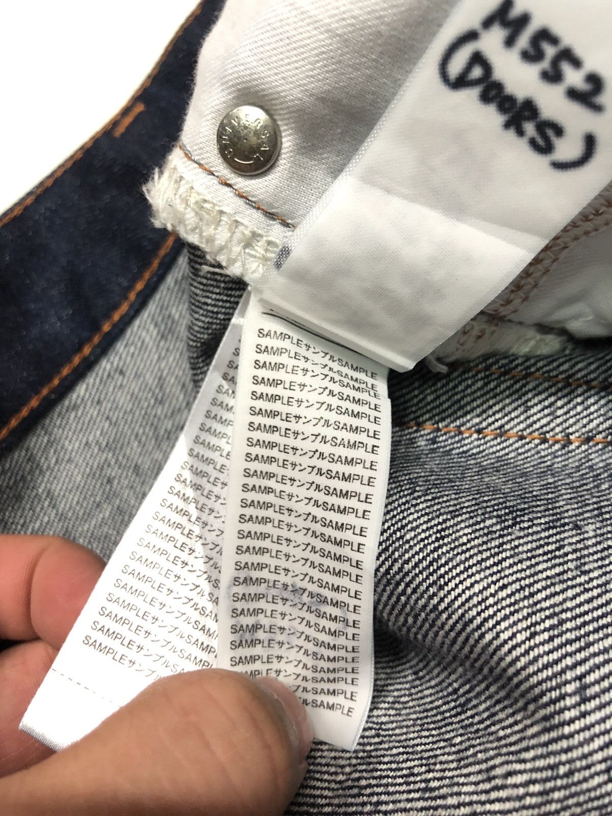 Japanese Brand × Salvage SELVEDGE BLACK BY MOUSSSY SAMPLE DENIM JAPAN 🇯🇵 Size US 27 - 11 Thumbnail