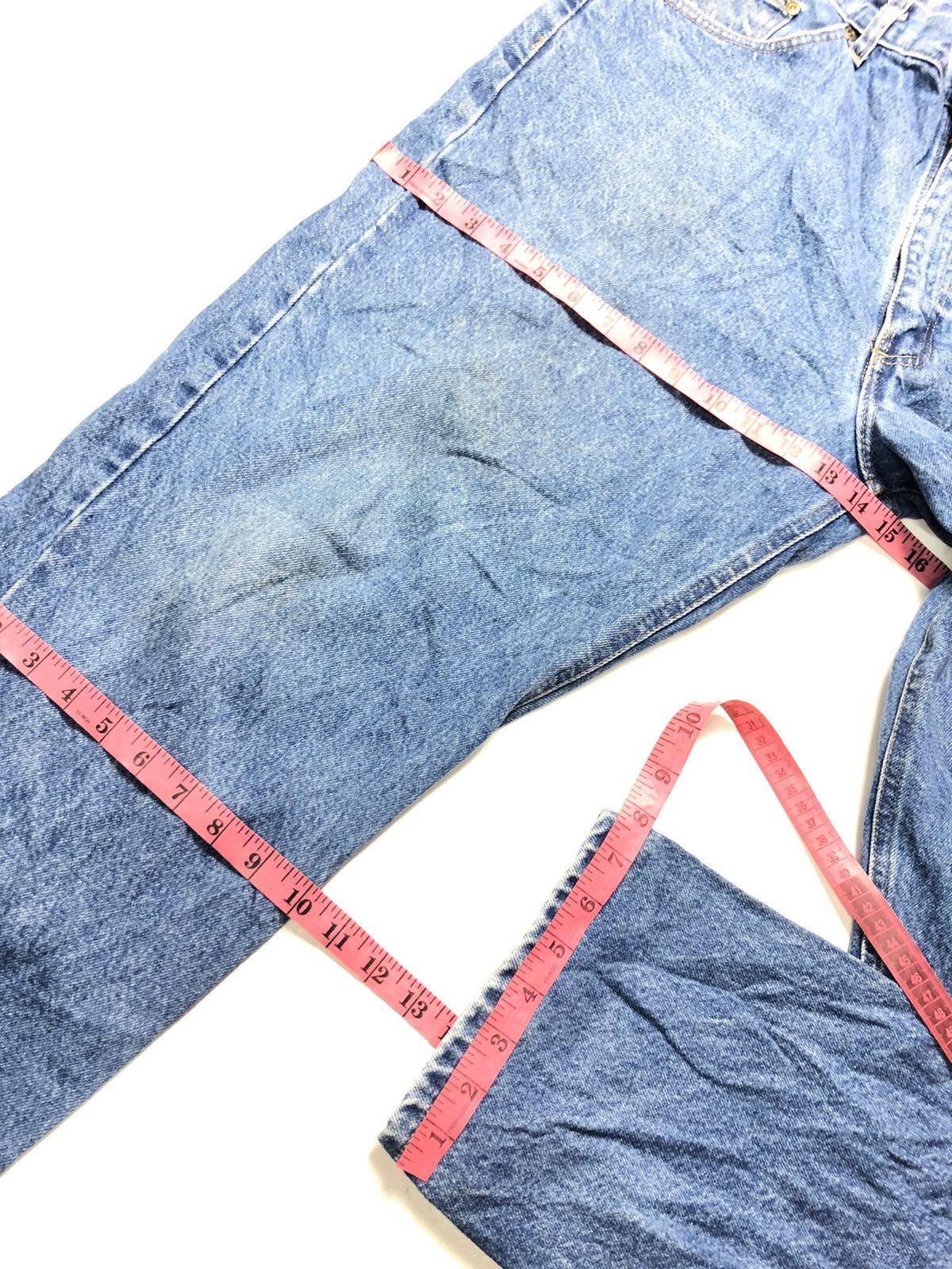 Carhartt × Vintage VINTAGE 90s CARHARTT BLUE WASH DENIM Size US 37 - 15 Thumbnail