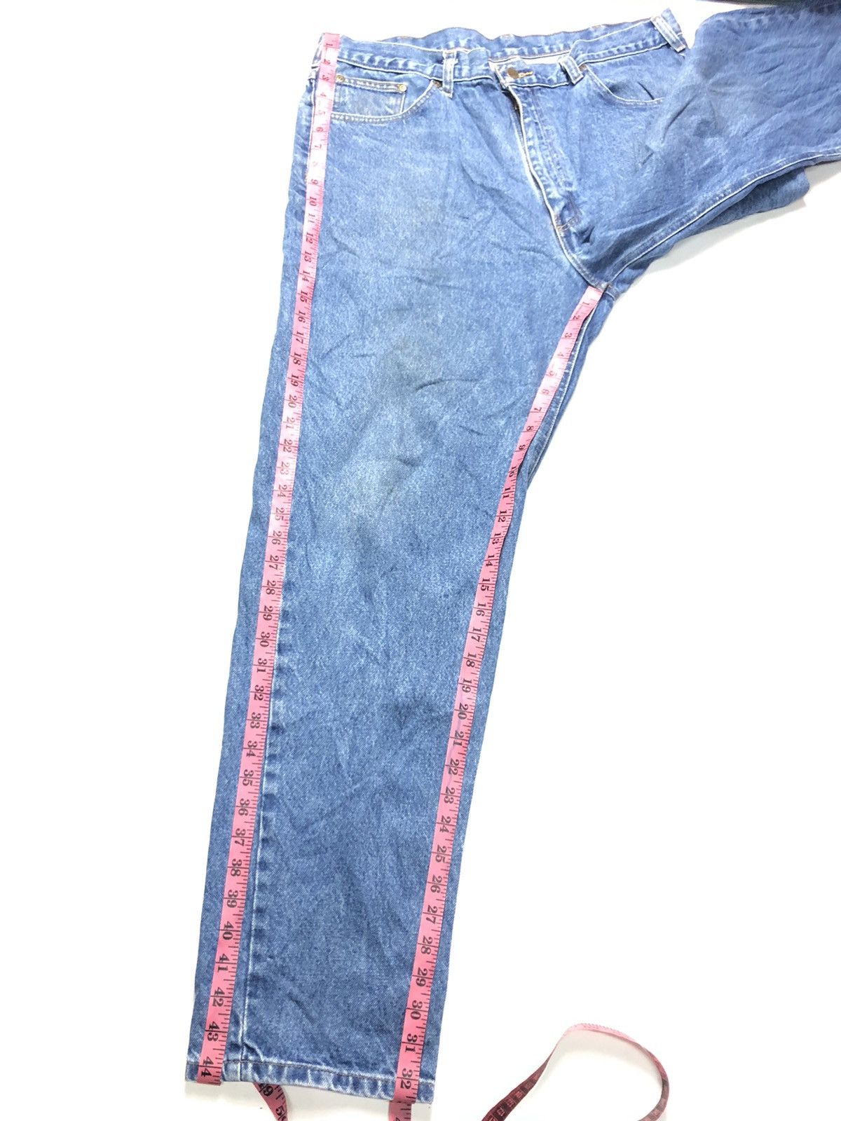 Carhartt × Vintage VINTAGE 90s CARHARTT BLUE WASH DENIM Size US 37 - 14 Thumbnail