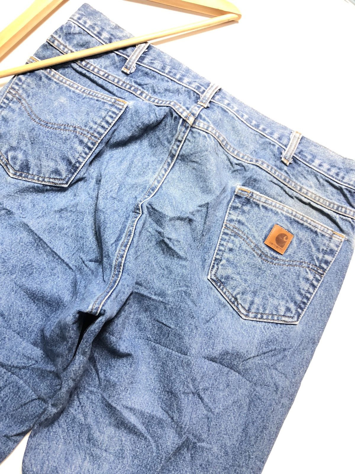 Carhartt × Vintage VINTAGE 90s CARHARTT BLUE WASH DENIM Size US 37 - 2 Thumbnail
