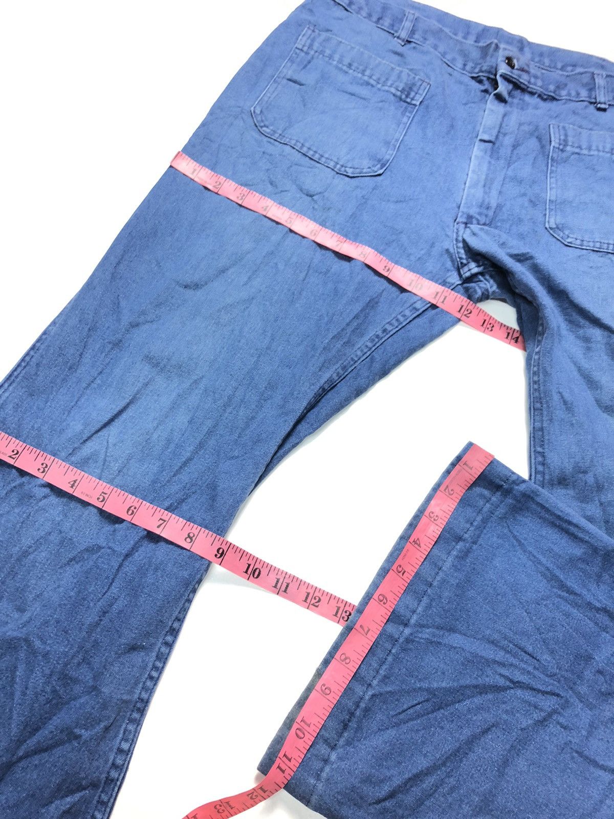 Vintage VINTAGE BLEDSOE TROUSERS UTILITY MENS DENIM Size US 33 - 13 Thumbnail