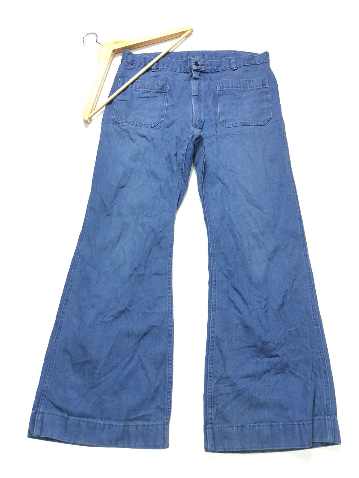 Vintage VINTAGE BLEDSOE TROUSERS UTILITY MENS DENIM Size US 33 - 4 Thumbnail
