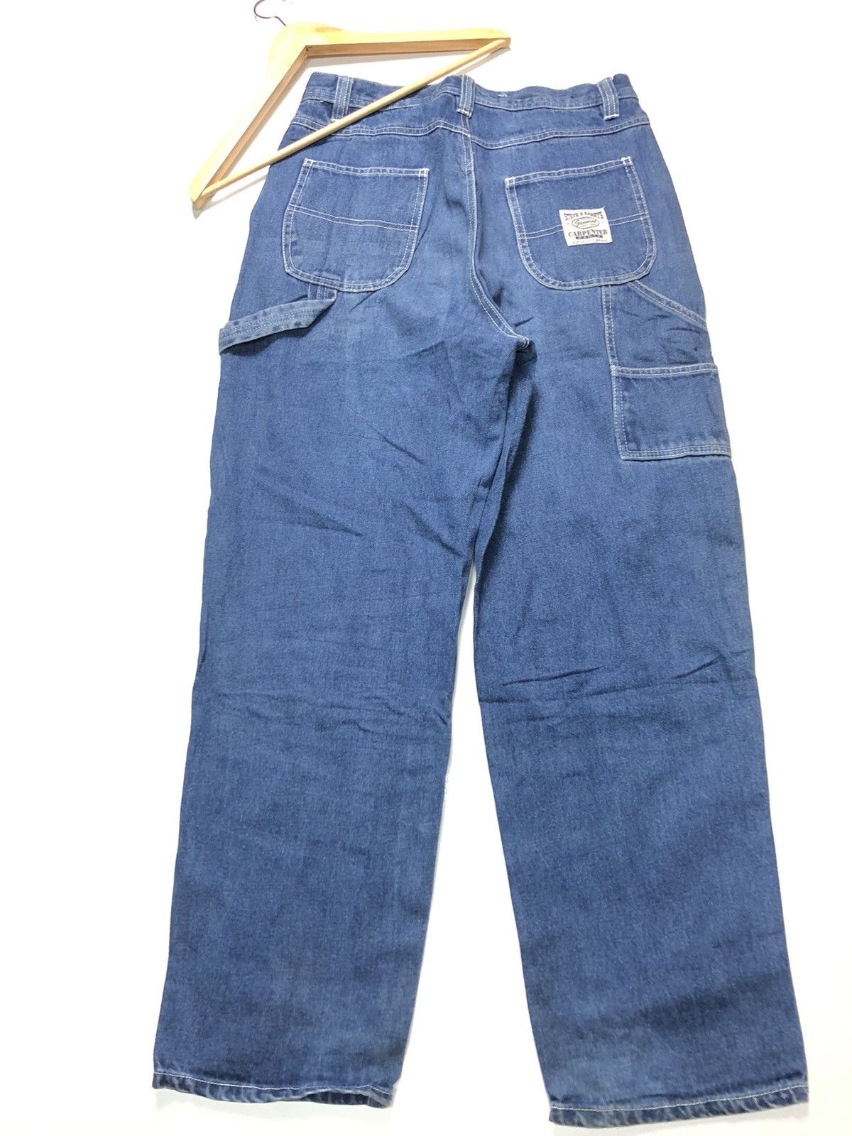 Steve And Barrys × Vintage VINTAGE STEVE & BARRY’S CARPENTER WORKWEAR BLUE WASH DENIM Size US 30 / EU 46 - 4 Thumbnail