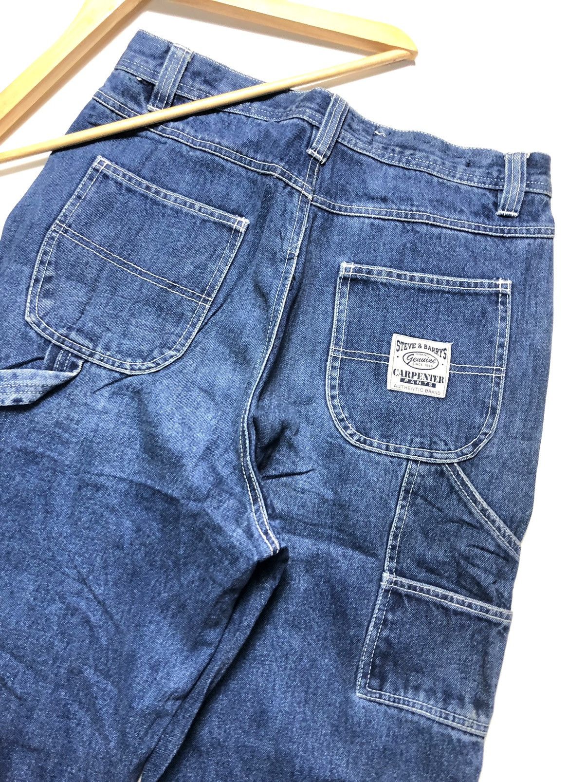 Steve And Barrys × Vintage VINTAGE STEVE & BARRY’S CARPENTER WORKWEAR BLUE WASH DENIM Size US 30 / EU 46 - 2 Thumbnail