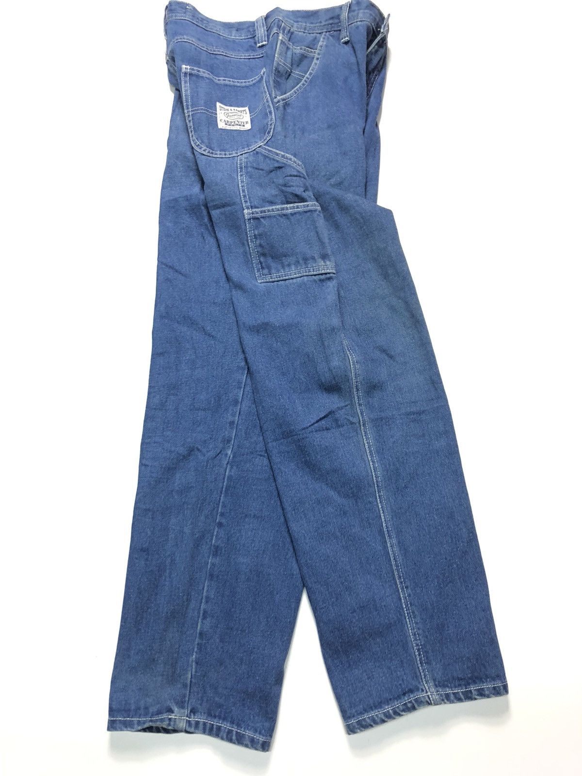 Steve And Barrys × Vintage VINTAGE STEVE & BARRY’S CARPENTER WORKWEAR BLUE WASH DENIM Size US 30 / EU 46 - 11 Thumbnail