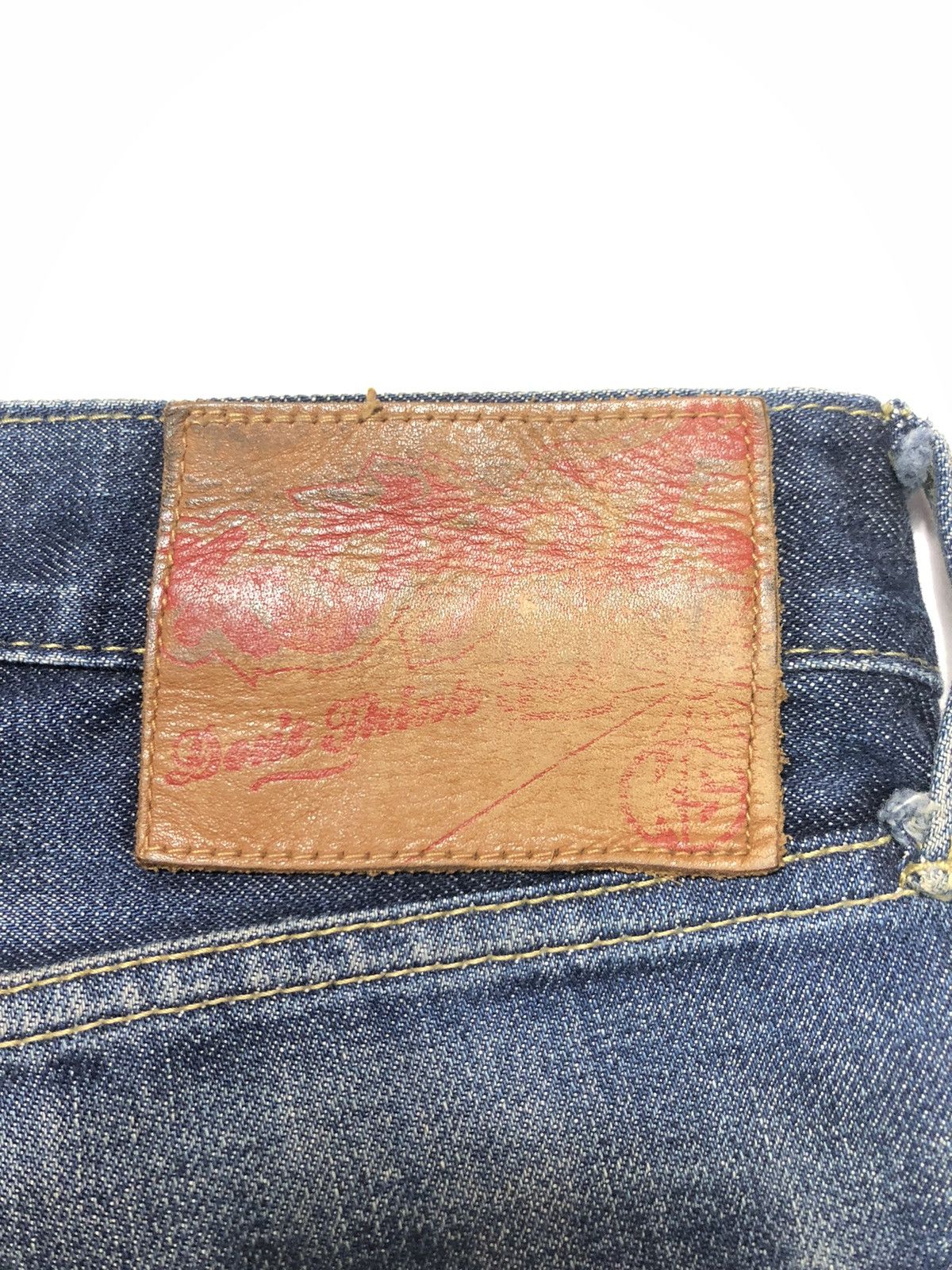 Japanese Brand × King × Vintage KING SIZE JAPAN BRAND BLUE WASH DISTRESSED DENIM JAPAN🇯🇵 Size US 34 / EU 50 - 14 Thumbnail