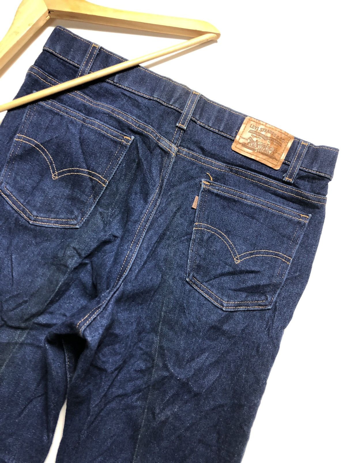 Levi's × Vintage VINTAGE 90s FLARED LEVIS BLUE DENIM MADE IN USA 🇺🇸 Size US 34 / EU 50 - 2 Thumbnail