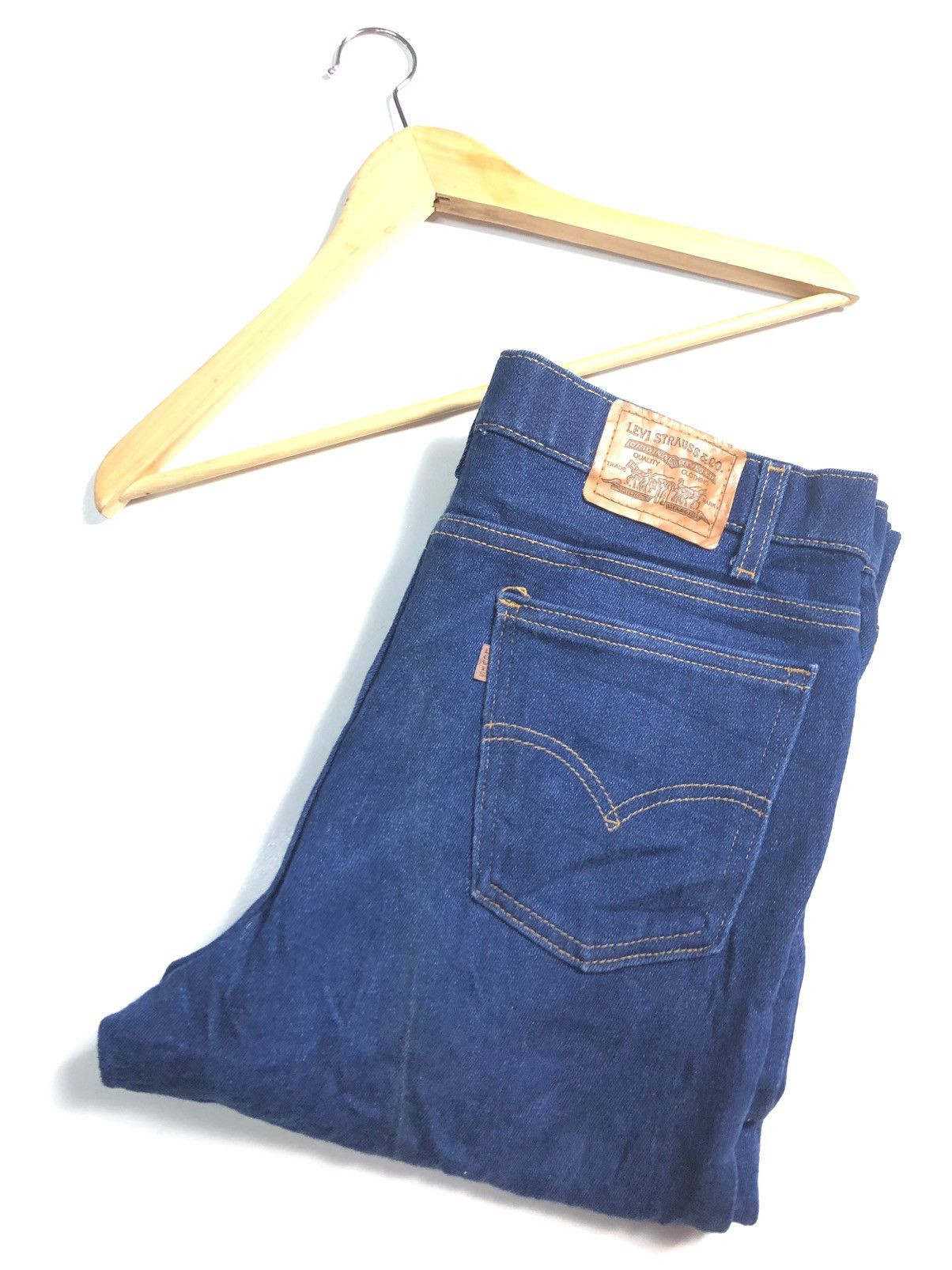 Levi's × Vintage VINTAGE 90s FLARED LEVIS BLUE DENIM MADE IN USA 🇺🇸 Size US 34 / EU 50 - 1 Thumbnail