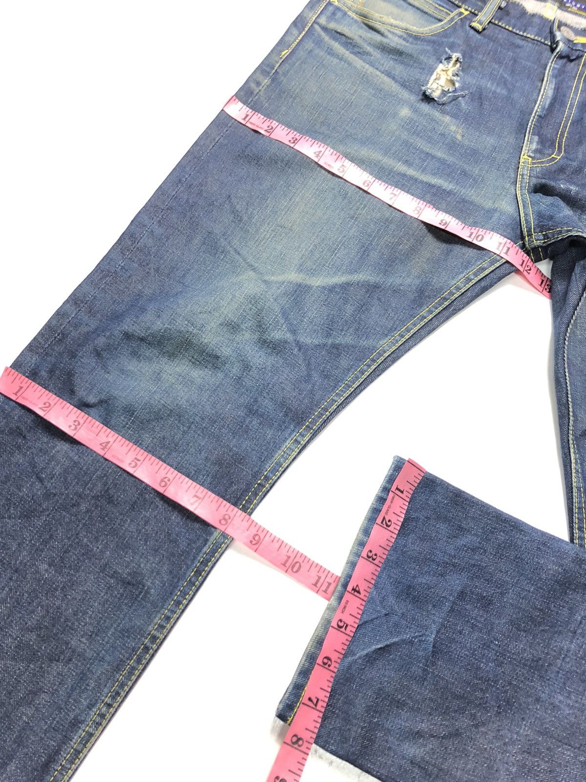 Fat Tokyo × Japanese Brand THE FATYO DEXTER SKINNY DISTRESSED BLUE DENIM Size US 33 - 16 Thumbnail