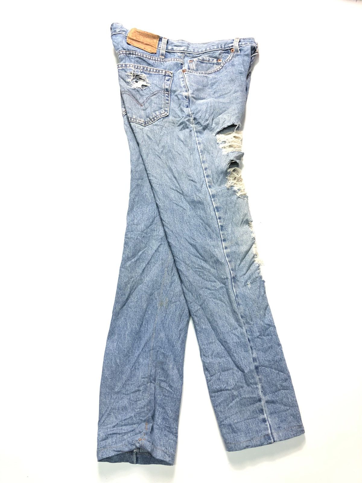 Levi's × Vintage VINTAGE90sLEVIS 505 REGULAR FIT STRAIGHT LEG DISTRESED DENI Size US 31 - 12 Thumbnail