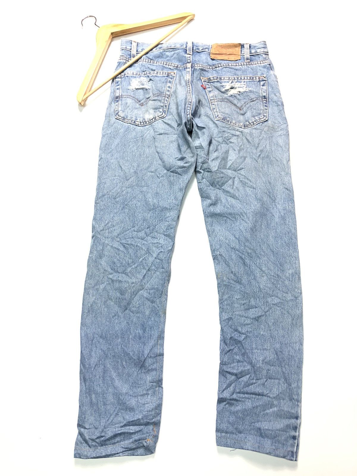 Levi's × Vintage VINTAGE90sLEVIS 505 REGULAR FIT STRAIGHT LEG DISTRESED DENI Size US 31 - 7 Thumbnail