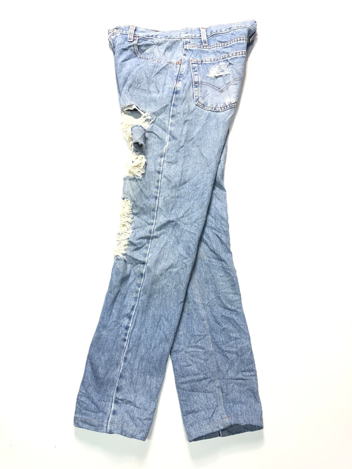 Levi's × Vintage VINTAGE90sLEVIS 505 REGULAR FIT STRAIGHT LEG DISTRESED DENI Size US 31 - 11 Thumbnail