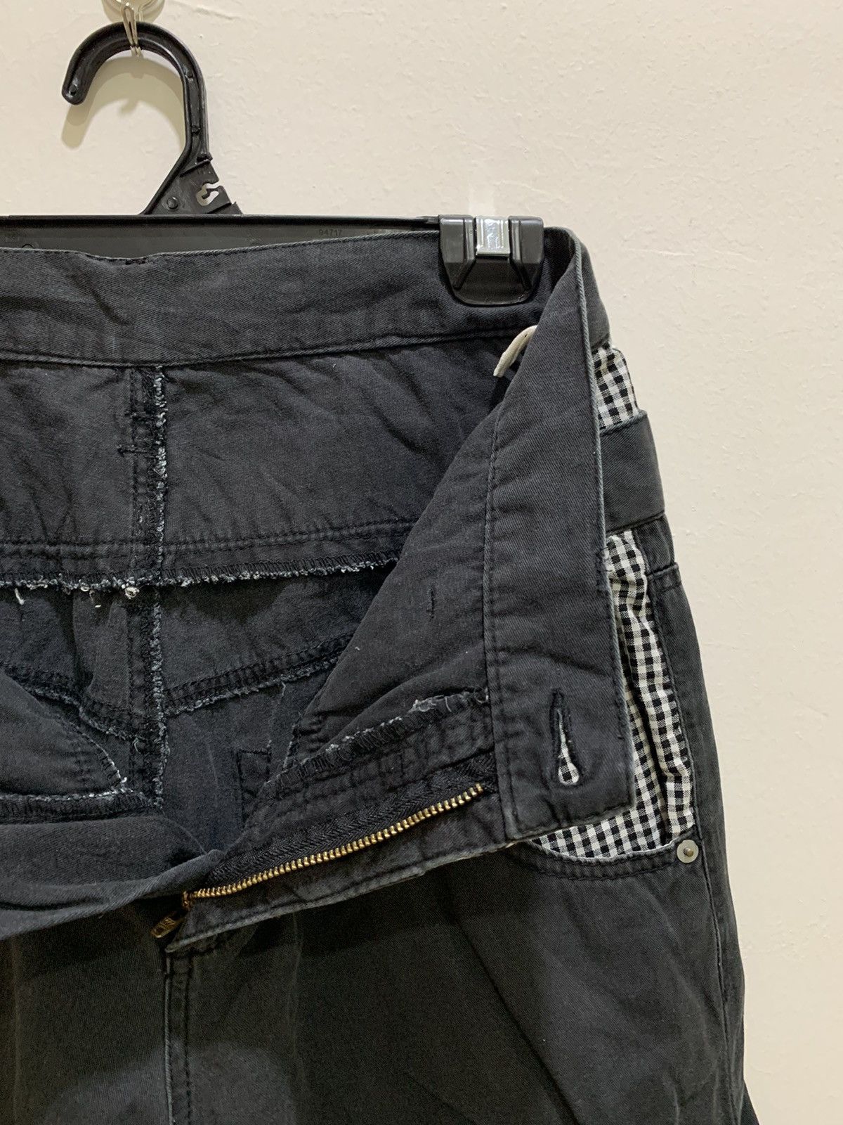 Japanese Brand × Seditionaries GINGHAM PLAID Double Waist Spring Leg Punk Crop Short Pant Size US 29 - 21 Thumbnail