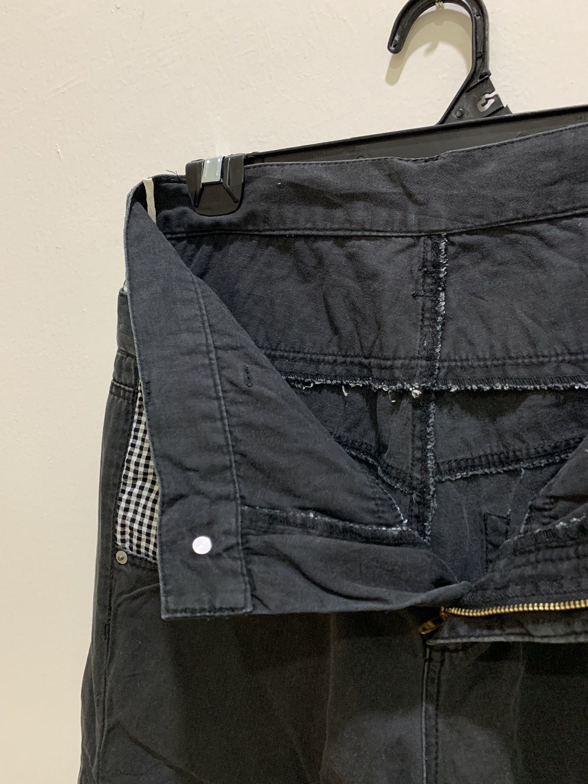 Japanese Brand × Seditionaries GINGHAM PLAID Double Waist Spring Leg Punk Crop Short Pant Size US 29 - 20 Thumbnail