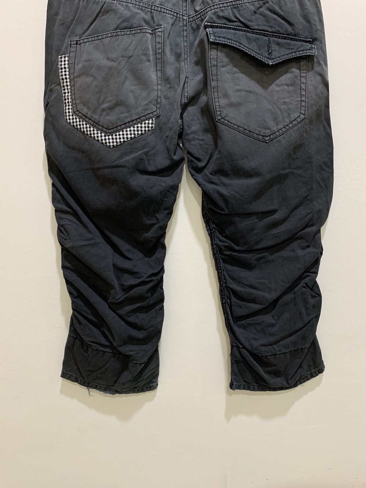 Japanese Brand × Seditionaries GINGHAM PLAID Double Waist Spring Leg Punk Crop Short Pant Size US 29 - 15 Thumbnail