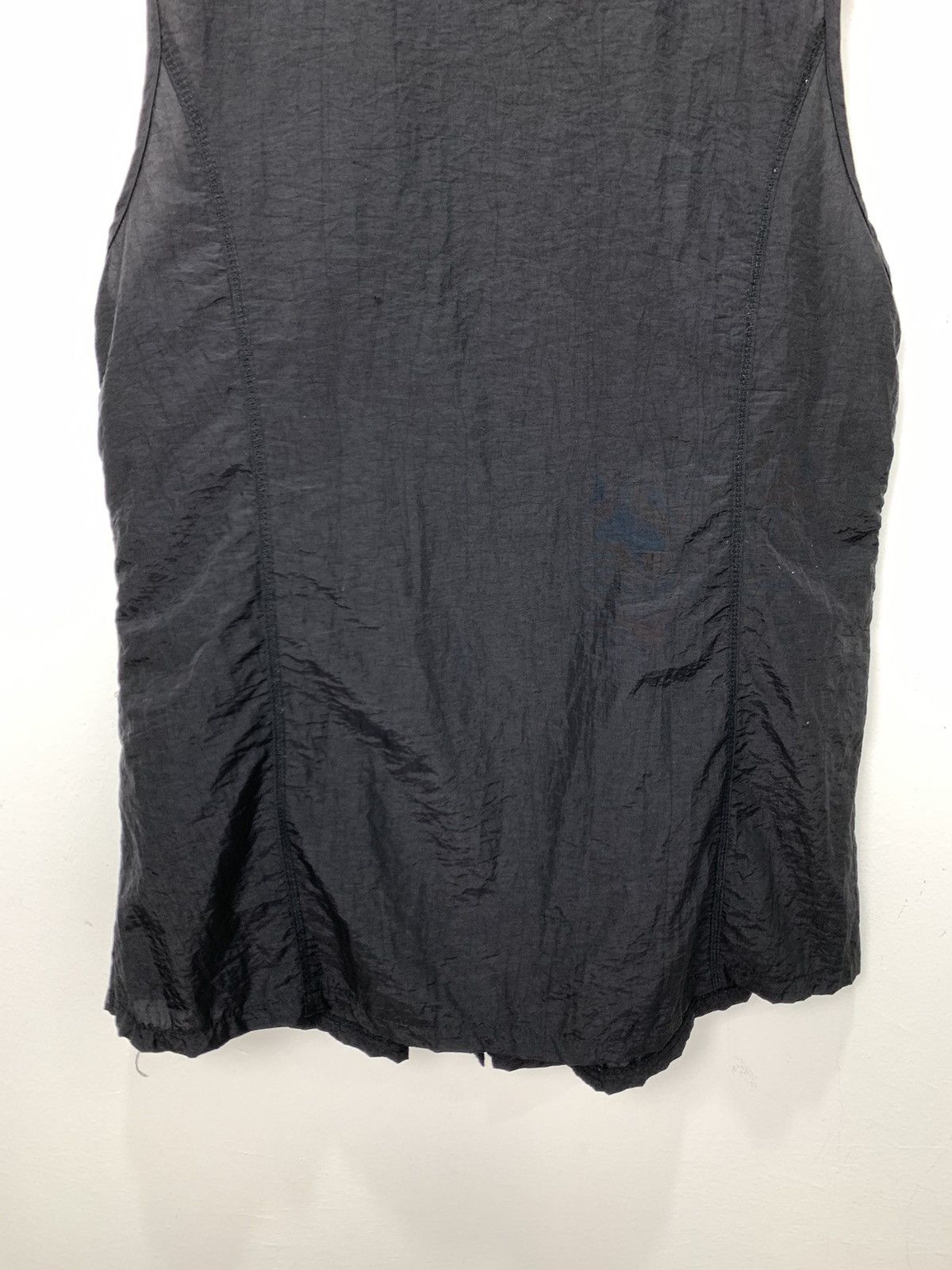 All Blacks × Japanese Brand TOMOMI Mesh Net Nylon Flare Multipocket Button Vest Jacket Size M / US 6-8 / IT 42-44 - 13 Thumbnail