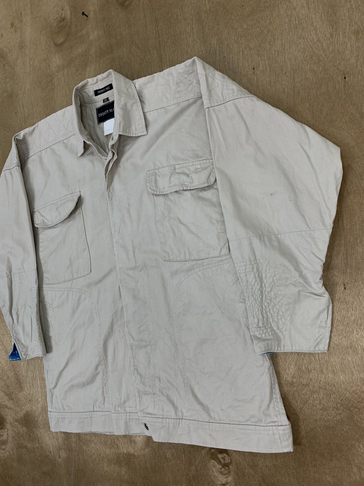 Other INFINITY MAX Sashiko Boro Stitching Workwear Chore Jacket Size US M / EU 48-50 / 2 - 6 Thumbnail
