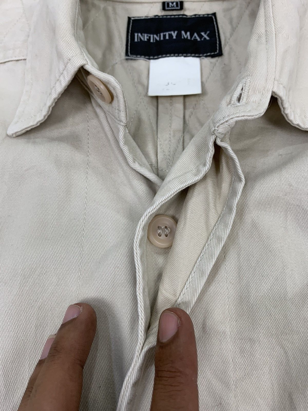 Other INFINITY MAX Sashiko Boro Stitching Workwear Chore Jacket Size US M / EU 48-50 / 2 - 7 Thumbnail