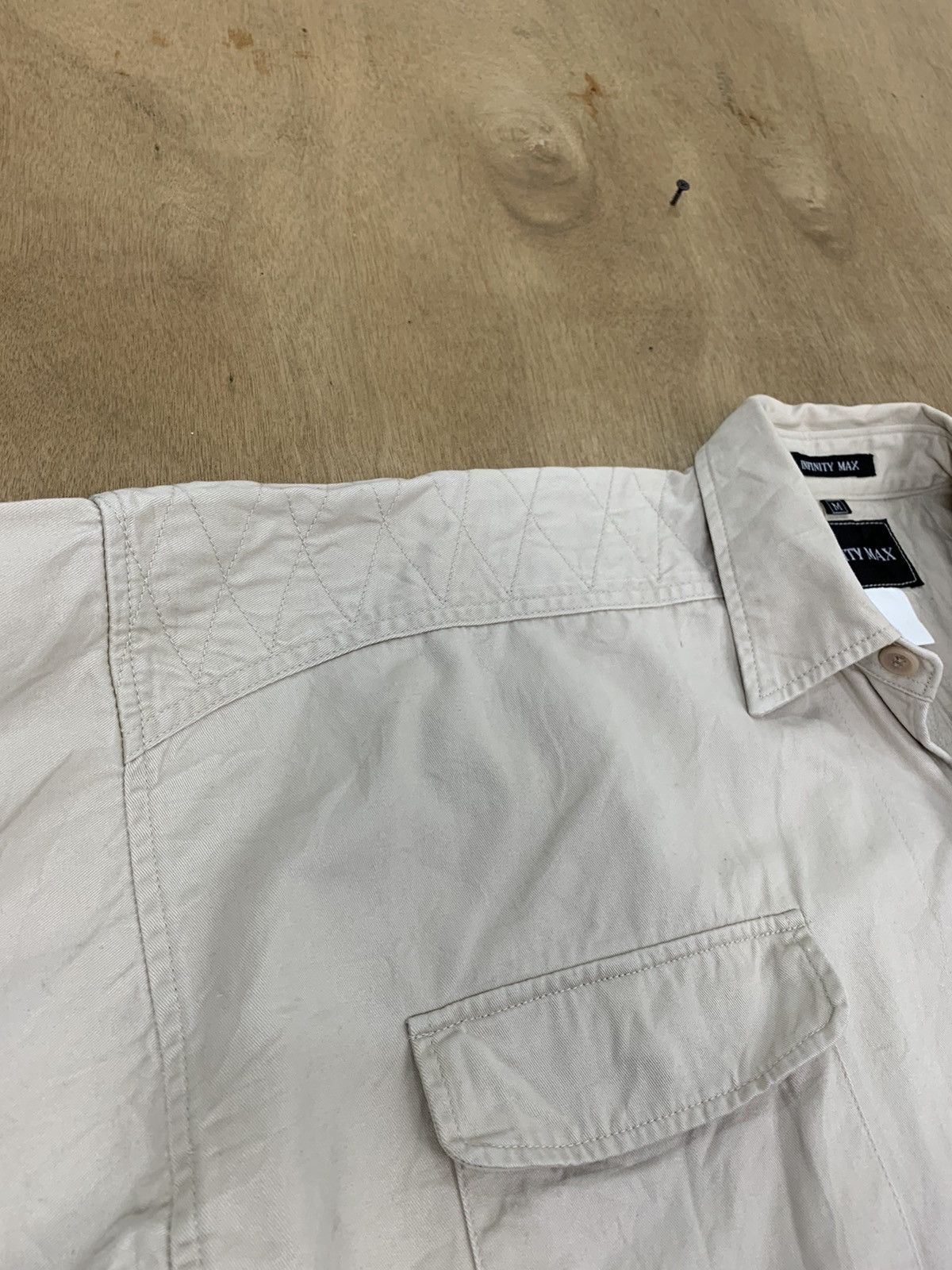 Other INFINITY MAX Sashiko Boro Stitching Workwear Chore Jacket Size US M / EU 48-50 / 2 - 10 Thumbnail