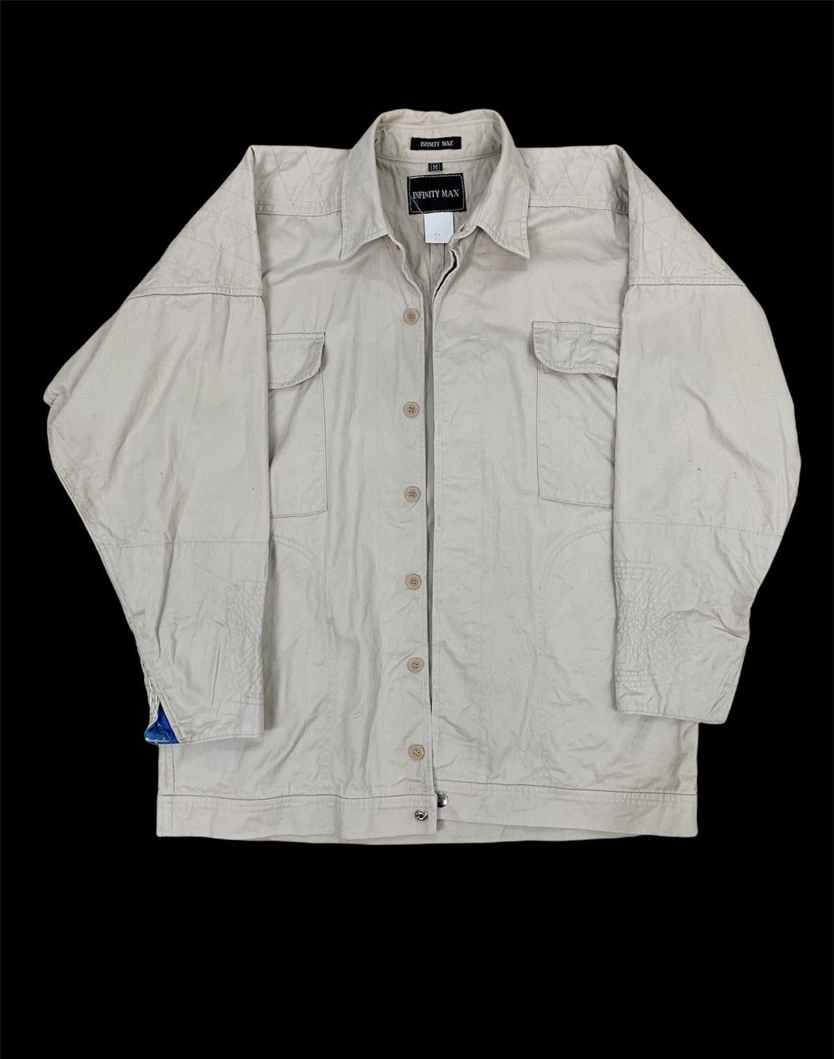 Other INFINITY MAX Sashiko Boro Stitching Workwear Chore Jacket Size US M / EU 48-50 / 2 - 1 Thumbnail