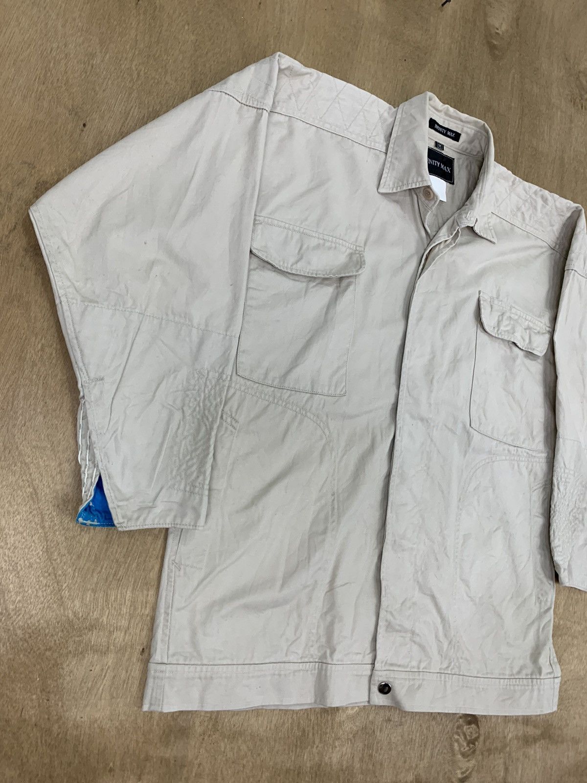 Other INFINITY MAX Sashiko Boro Stitching Workwear Chore Jacket Size US M / EU 48-50 / 2 - 5 Thumbnail