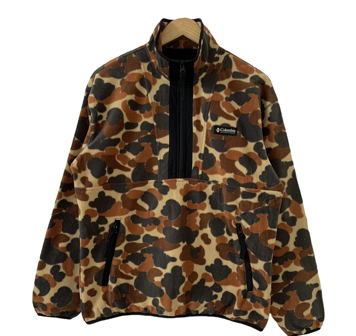 Camo Columbia Outdoor Style Go Out Columbia Camo Half Zip Fleece Sweater Grailed