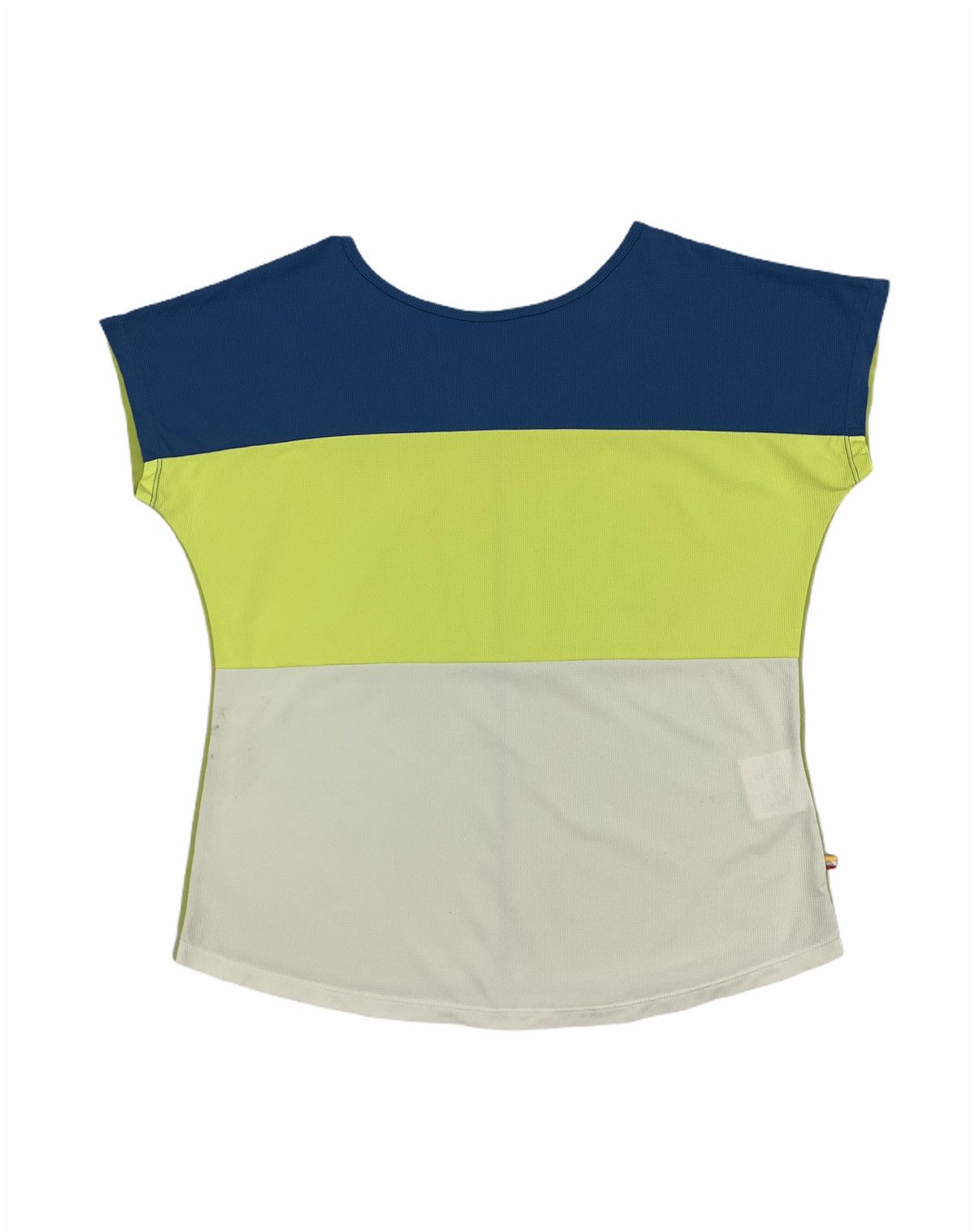 Ellesse × Solid and Striped ELLESSE Stripe Colorful WideNeck Croptop ShortSleeve Tshirt Size S / US 4 / IT 40 - 1 Thumbnail