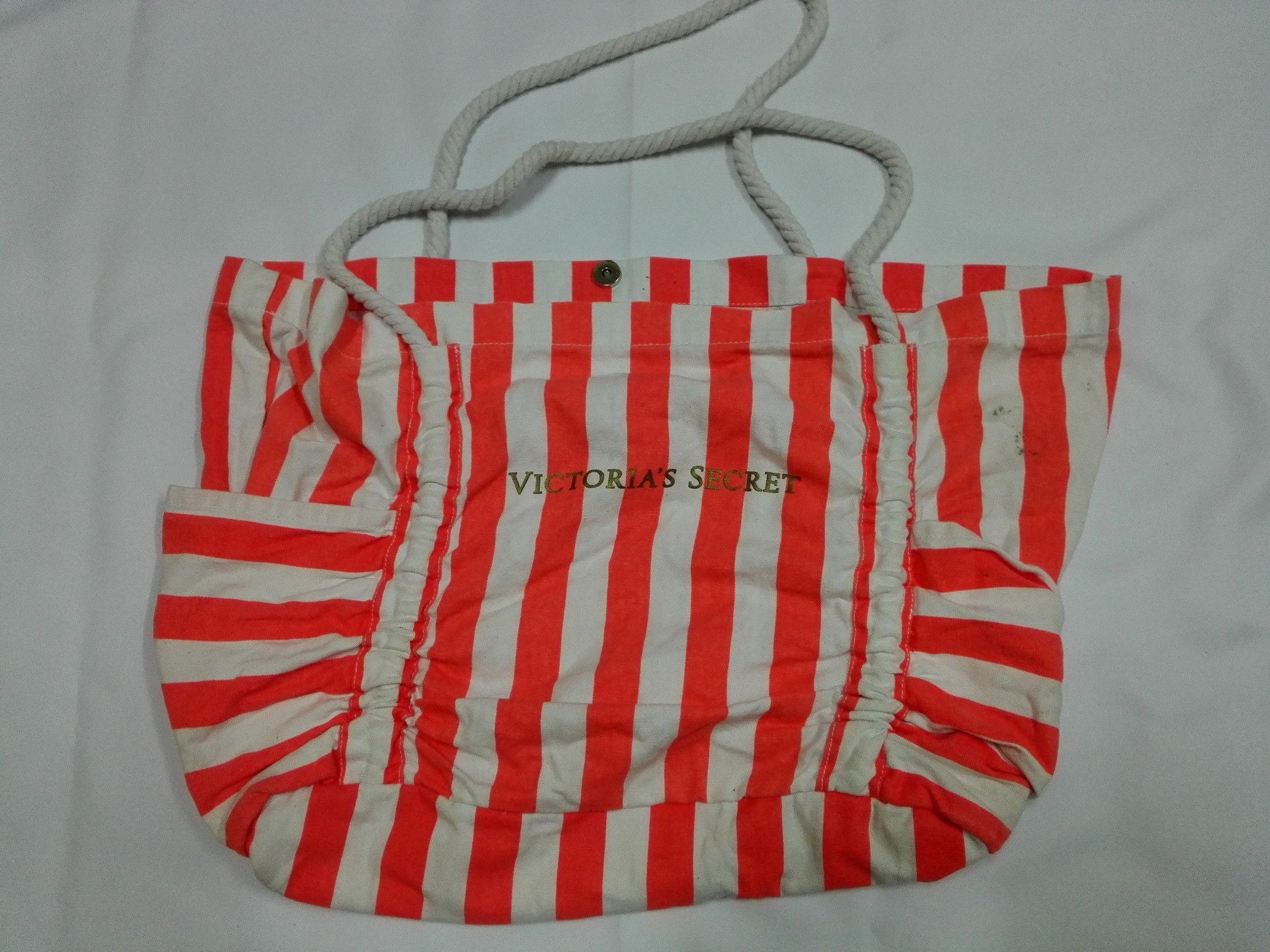 image of Victorias Secret Love Victoria's Secret Handbag Shopping in Striped, Women's