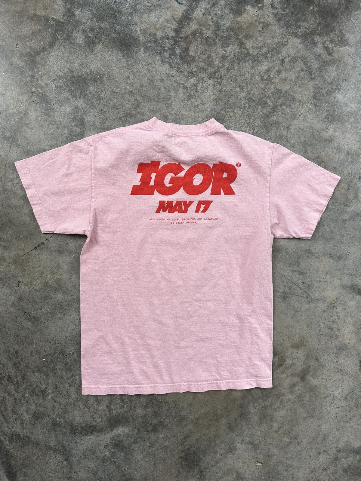 Pre-owned Golf Wang Pink Igor Album Release Tee Sz. Medium Tyler