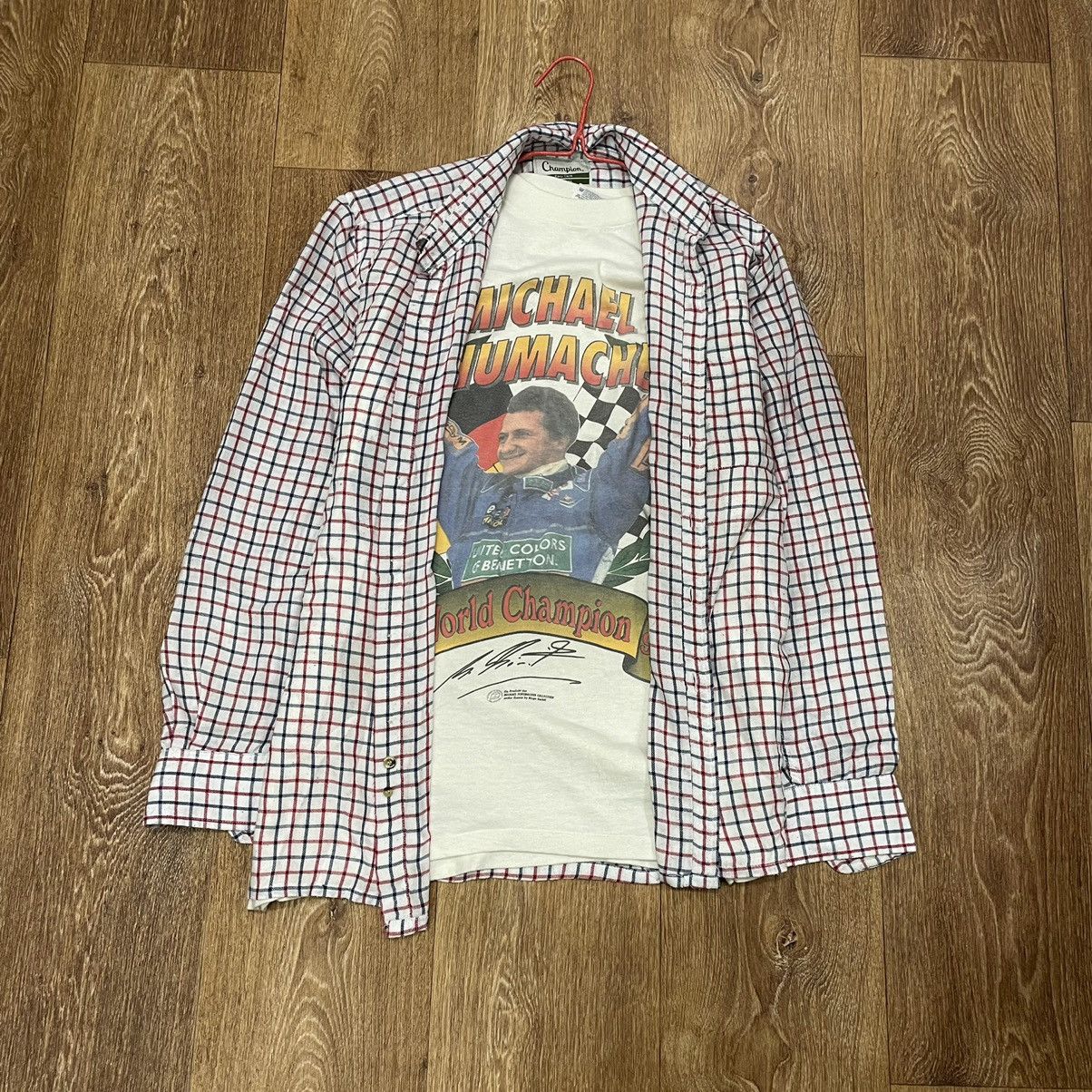 Flannel Vintage Flannel Shirt Checkered Travis Scott Style Size US M / EU 48-50 / 2 - 1 Thumbnail