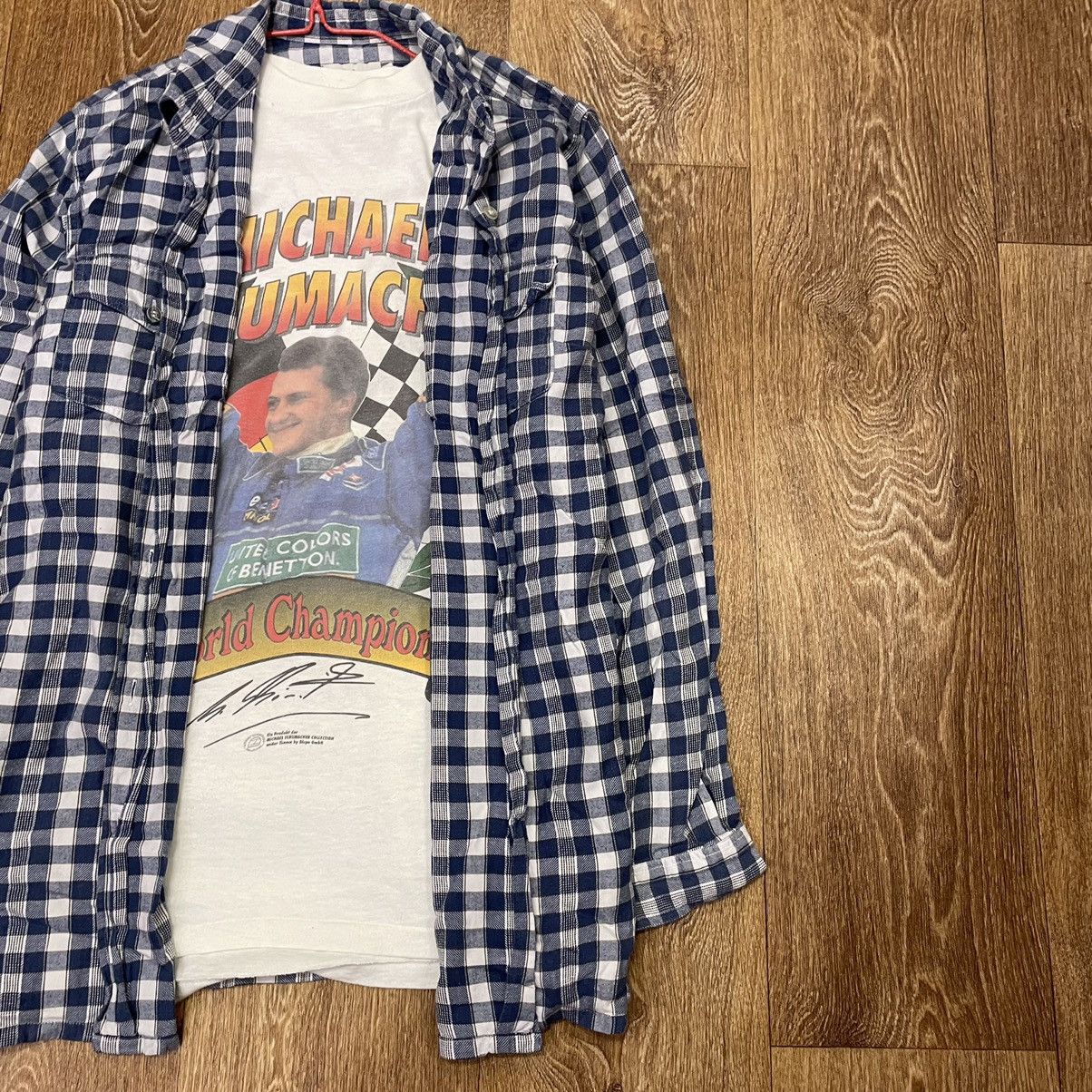 Vintage Vintage Y2K Graphic Tee Checkered Shirt Oversized Grunge L Size US L / EU 52-54 / 3 - 4 Thumbnail