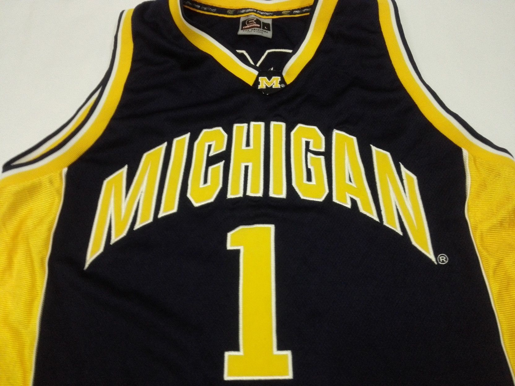 Sports Specialties Vintage MICHIGAN #1 Jersey Men's Colosseum Athletics Size US L / EU 52-54 / 3 - 2 Thumbnail