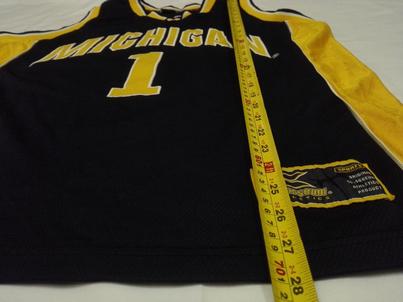 Sports Specialties Vintage MICHIGAN #1 Jersey Men's Colosseum Athletics Size US L / EU 52-54 / 3 - 7 Thumbnail