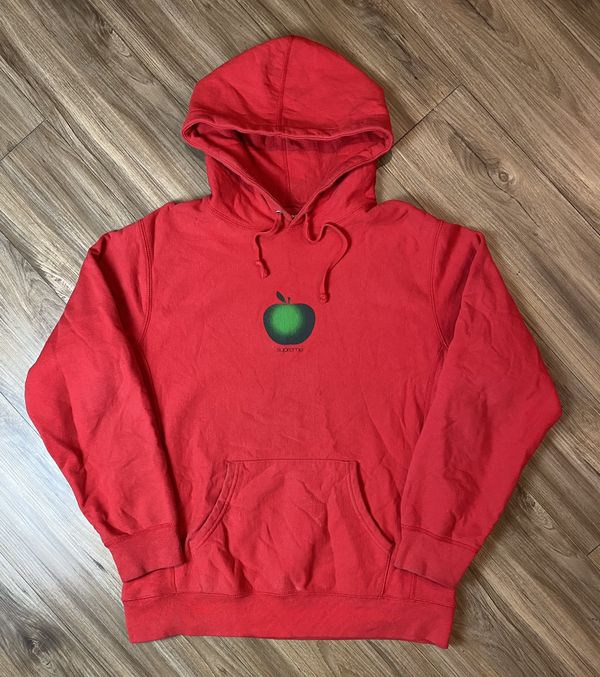 Supreme best sale apple hoodie