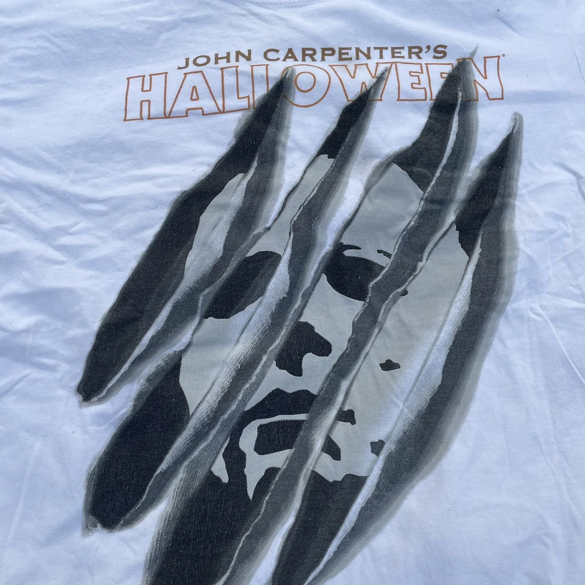 Vintage Vintage 90s Graphic Tee Sun Faded Horror Grunge Skate Boxy L Size US L / EU 52-54 / 3 - 7 Thumbnail