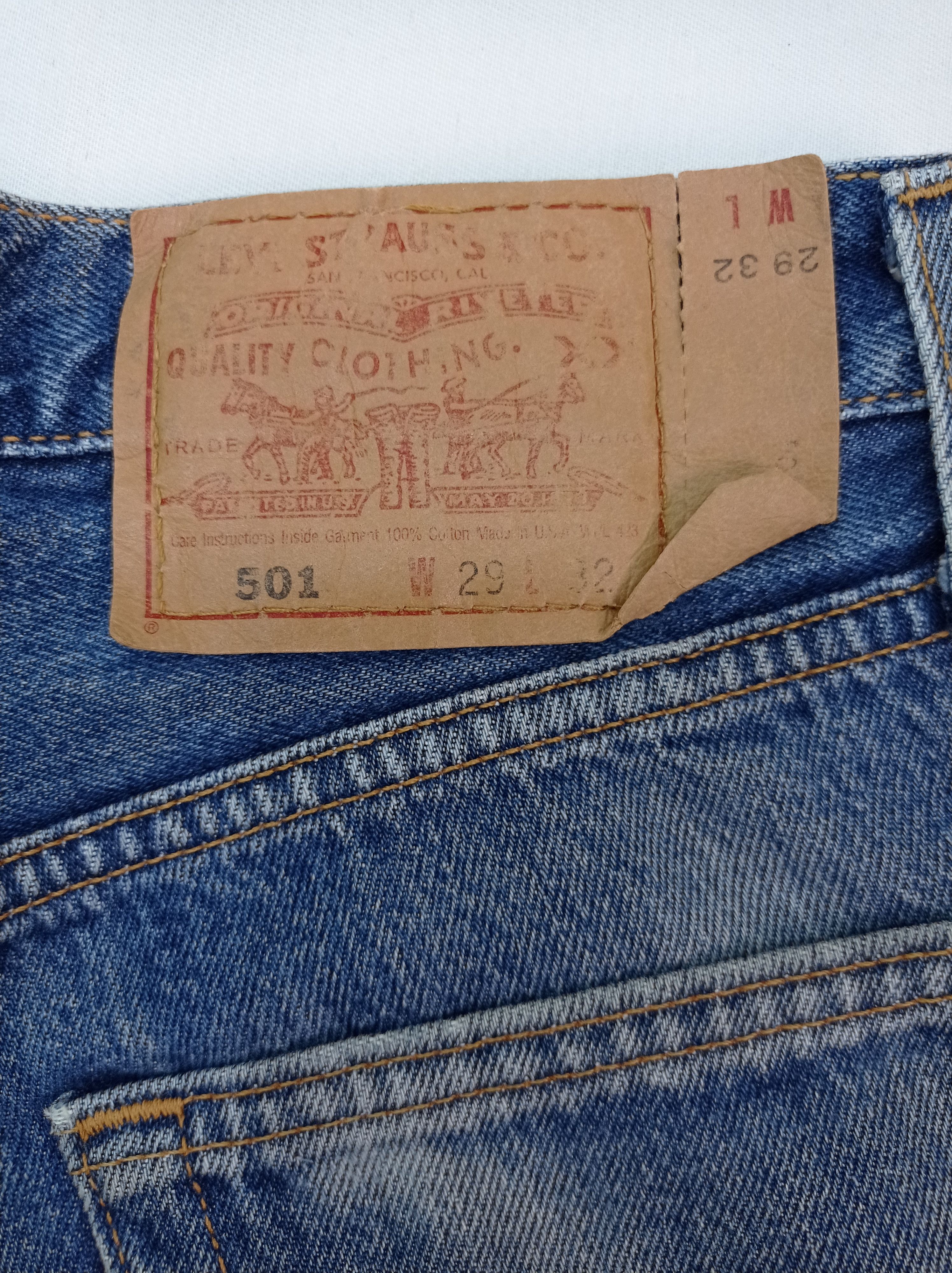Levi's Vintage Levi's 501 Faded Denim Pants Size US 29 - 7 Thumbnail