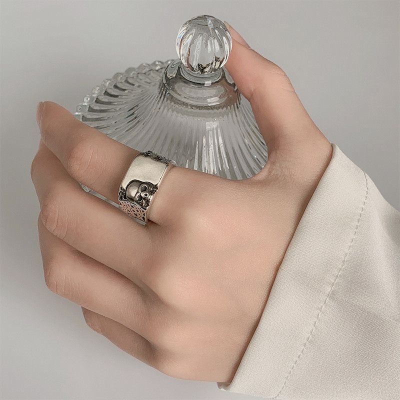 Jewelry Skull Lines Ring Size ONE SIZE - 3 Thumbnail